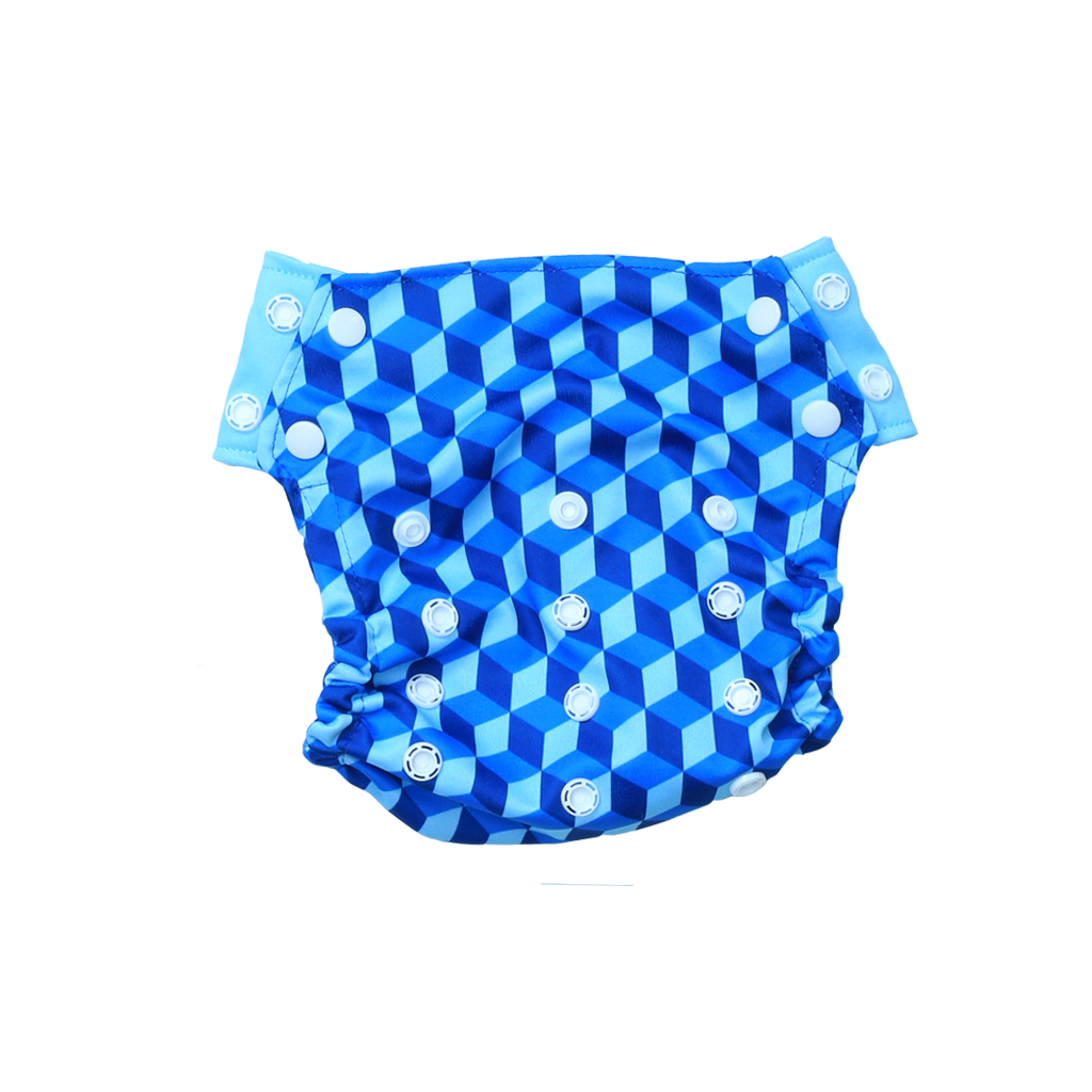 Innate Baby Cloth Diaper Cover - Building Blocks of Life | Blue