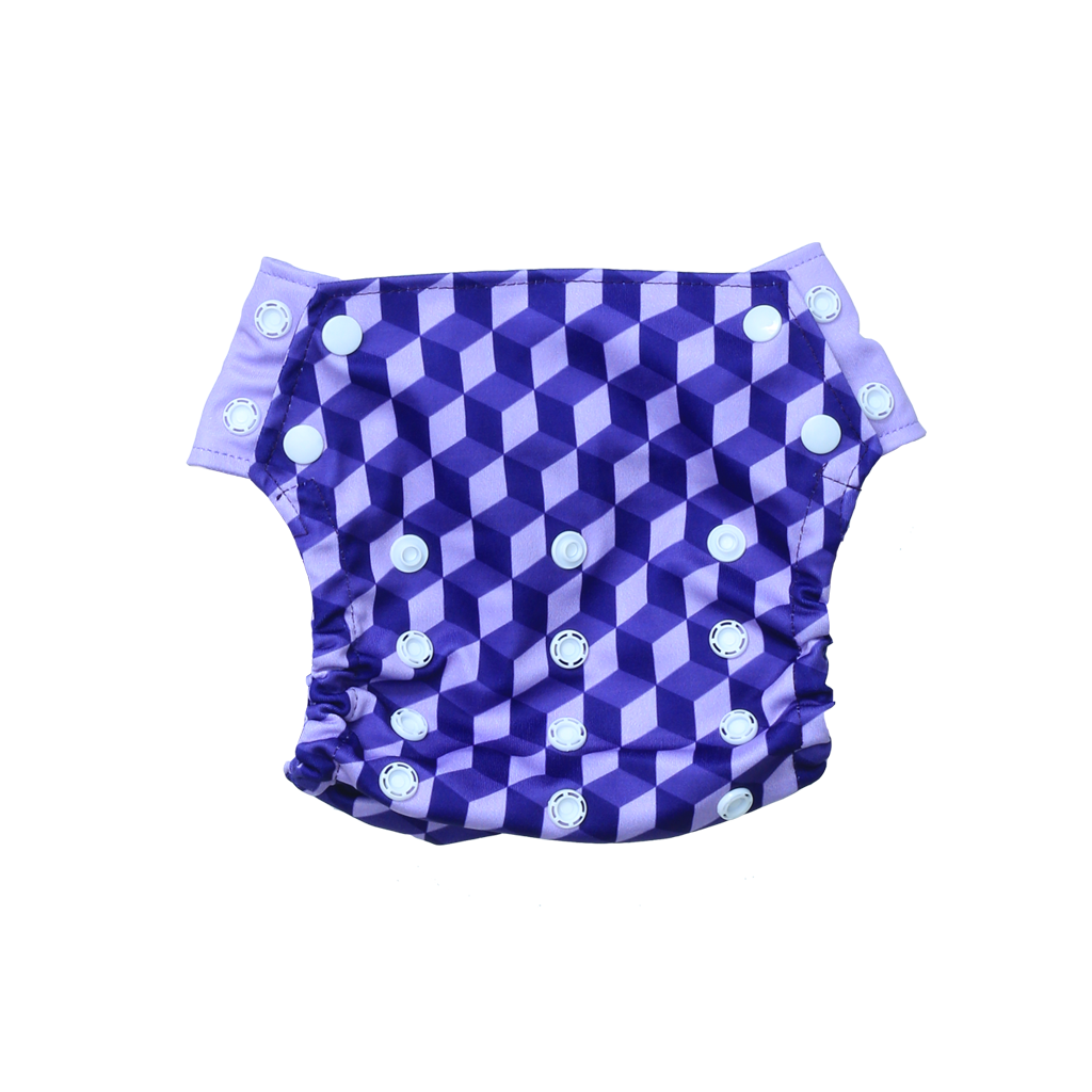 Innate Cloth Diaper Cover - Building Blocks of Life | Purple