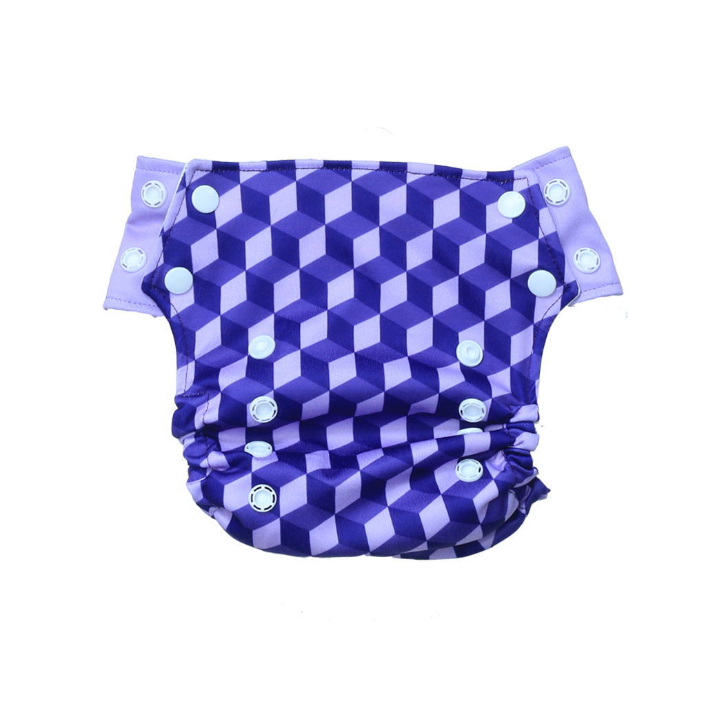 Innate  AIO Cloth Diaper - Building Blocks of Life | Purple