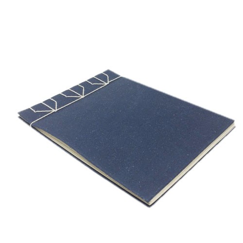 Handmade, textured paper notepad - Blue
