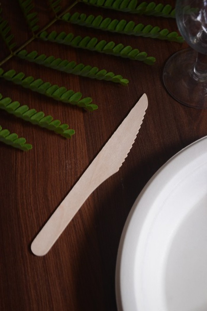 Almitra Sustainables: Birchwood Cutlery - Knife (Pack of 20)