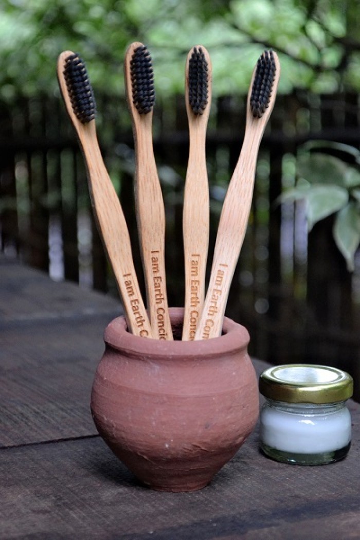 Almitra Sustainables Bamboo Charcoal Toothbrush