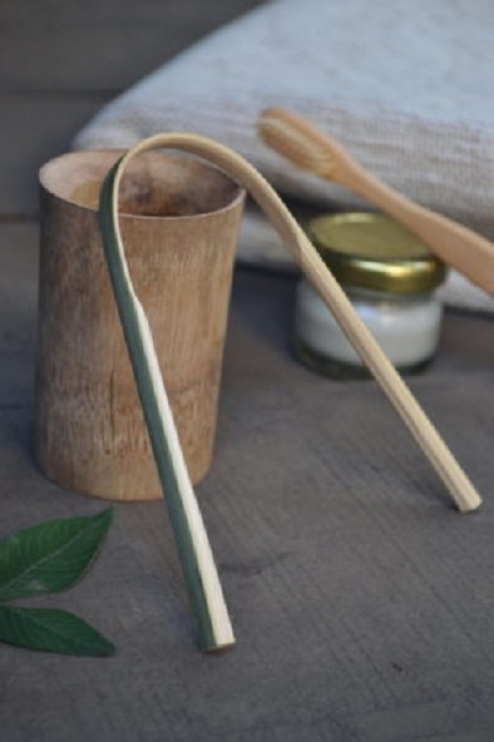 Almitra Sustainables: Bamboo Tongue Cleaner