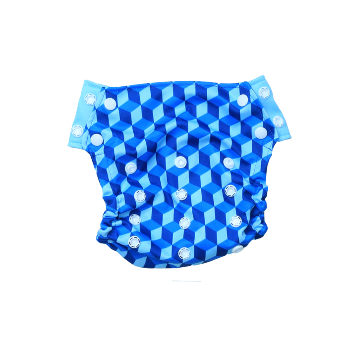 Innate Cloth Diaper Cover - Building Blocks of Life | Blue