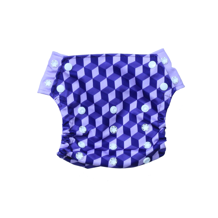 Innate Cloth Diaper Cover - Building Blocks of Life | Purple