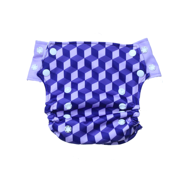 Innate  AIO Cloth Diaper - Building Blocks of Life | Purple