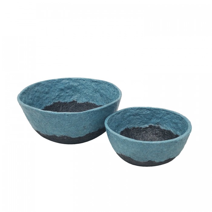 Cool cotton mache bowl - Set of 2