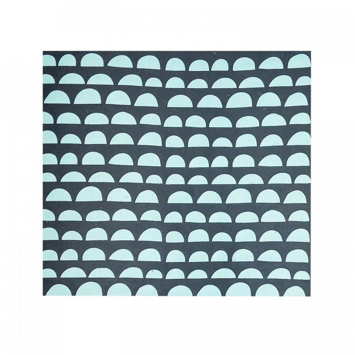 Dark Grey Gift Wrap made of cotton paper with clouds print