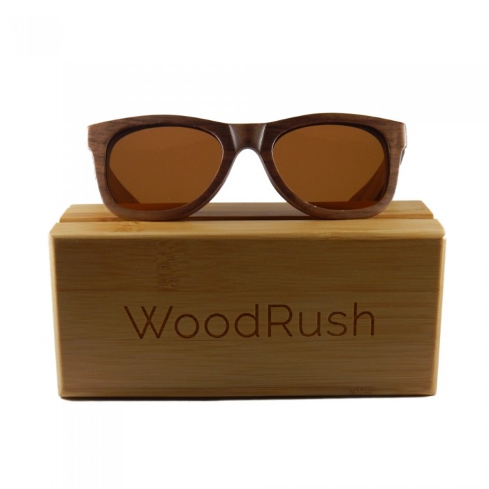 Woodrush Jazz - Walnut Wood Sunglasses - Wayfarers